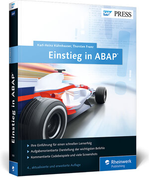 Buchcover Einstieg in ABAP | Karl-Heinz Kühnhauser | EAN 9783836238038 | ISBN 3-8362-3803-9 | ISBN 978-3-8362-3803-8