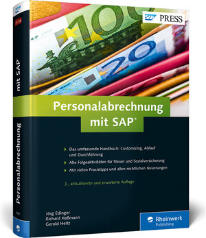Buchcover Personalabrechnung mit SAP | Jörg Edinger | EAN 9783836238472 | ISBN 3-8362-3847-0 | ISBN 978-3-8362-3847-2