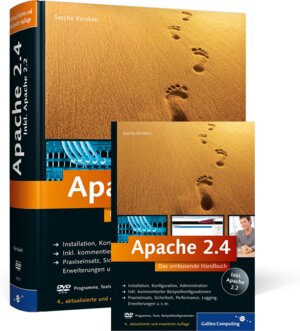Buchcover Apache 2.4 | Sascha Kersken | EAN 9783836246446 | ISBN 3-8362-4644-9 | ISBN 978-3-8362-4644-6