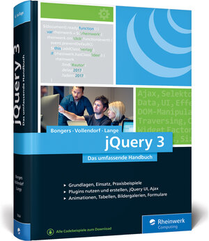 Buchcover jQuery 3 | Frank Bongers | EAN 9783836256643 | ISBN 3-8362-5664-9 | ISBN 978-3-8362-5664-3