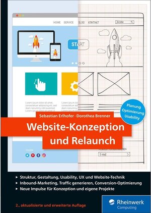 Buchcover Website-Konzeption und Relaunch | Sebastian Erlhofer | EAN 9783836271431 | ISBN 3-8362-7143-5 | ISBN 978-3-8362-7143-1