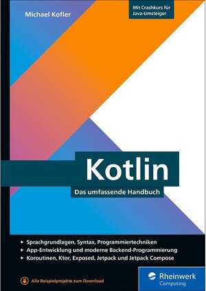 Buchcover Kotlin | Michael Kofler | EAN 9783836272797 | ISBN 3-8362-7279-2 | ISBN 978-3-8362-7279-7