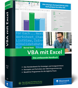 Buchcover VBA mit Excel | Bernd Held | EAN 9783836273985 | ISBN 3-8362-7398-5 | ISBN 978-3-8362-7398-5