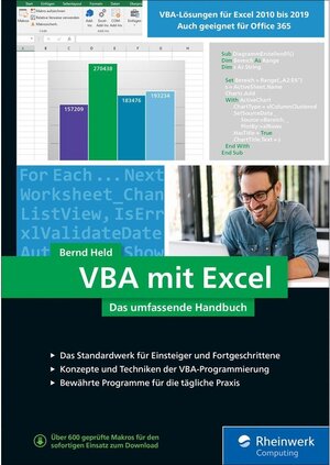 Buchcover VBA mit Excel / Rheinwerk Computing | Bernd Held | EAN 9783836274005 | ISBN 3-8362-7400-0 | ISBN 978-3-8362-7400-5