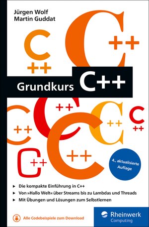Buchcover Grundkurs C++ | Jürgen Wolf | EAN 9783836276382 | ISBN 3-8362-7638-0 | ISBN 978-3-8362-7638-2