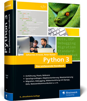 Buchcover Python 3 | Johannes Ernesti | EAN 9783836279260 | ISBN 3-8362-7926-6 | ISBN 978-3-8362-7926-0