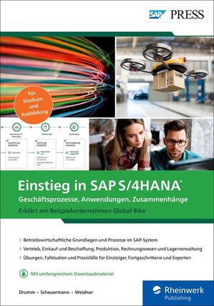 Buchcover Einstieg in SAP S/4HANA | Christian Drumm | EAN 9783836281584 | ISBN 3-8362-8158-9 | ISBN 978-3-8362-8158-4