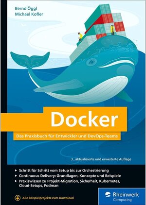 Buchcover Docker / Rheinwerk Computing | Bernd Öggl, Michael Kofler | EAN 9783836286367 | ISBN 3-8362-8636-X | ISBN 978-3-8362-8636-7