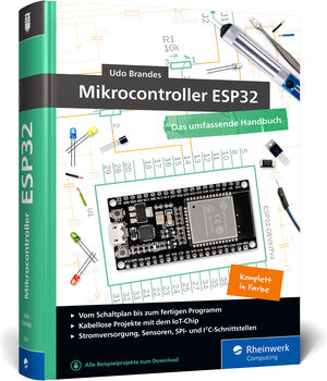 Buchcover Mikrocontroller ESP32 | Udo Brandes | EAN 9783836291248 | ISBN 3-8362-9124-X | ISBN 978-3-8362-9124-8