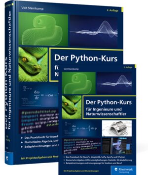 Buchcover Der Python-Kurs für Ingenieure und Naturwissenschaftler | Veit Steinkamp | EAN 9783836292894 | ISBN 3-8362-9289-0 | ISBN 978-3-8362-9289-4