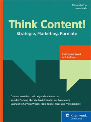 Buchcover Think Content! | Miriam Löffler | EAN 9783836294768 | ISBN 3-8362-9476-1 | ISBN 978-3-8362-9476-8
