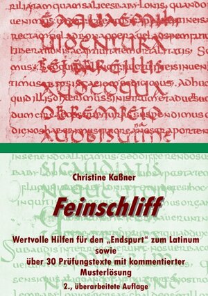 Buchcover Feinschliff | Christine Kaßner | EAN 9783837037524 | ISBN 3-8370-3752-5 | ISBN 978-3-8370-3752-4