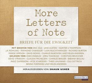 Buchcover More Letters of Note  | EAN 9783837136111 | ISBN 3-8371-3611-6 | ISBN 978-3-8371-3611-1