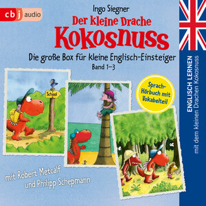 Buchcover Englisch lernen mit dem kleinen Drachen Kokosnuss - Die große Box für kleine Englisch-Einsteiger (Band 1-3) | Ingo Siegner | EAN 9783837166644 | ISBN 3-8371-6664-3 | ISBN 978-3-8371-6664-4