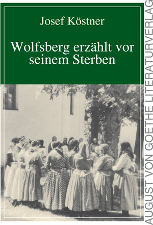 Buchcover Wolfsberg erzählt vor seinem Sterben | Josef Köstner | EAN 9783837219395 | ISBN 3-8372-1939-9 | ISBN 978-3-8372-1939-5