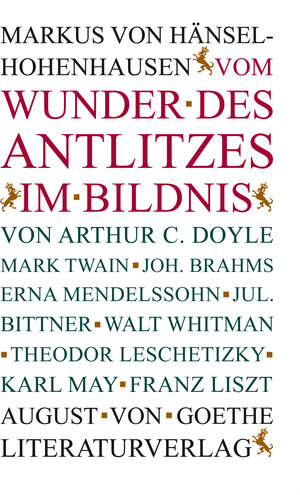 Buchcover Vom Wunder des Antlitzes im Bildnis | Markus von Hänsel-Hohenhausen | EAN 9783837240009 | ISBN 3-8372-4000-2 | ISBN 978-3-8372-4000-9