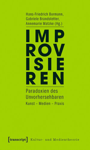 Buchcover Improvisieren  | EAN 9783837612745 | ISBN 3-8376-1274-0 | ISBN 978-3-8376-1274-5