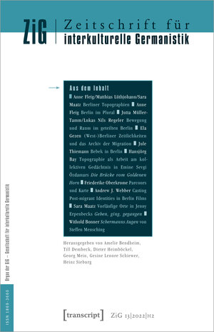 Buchcover Zeitschrift für interkulturelle Germanistik | EAN 9783837659023 | ISBN 3-8376-5902-X | ISBN 978-3-8376-5902-3