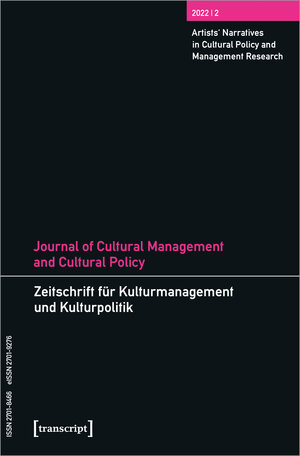 Buchcover Journal of Cultural Management and Cultural Policy/Zeitschrift für Kulturmanagement und Kulturpolitik  | EAN 9783837659177 | ISBN 3-8376-5917-8 | ISBN 978-3-8376-5917-7