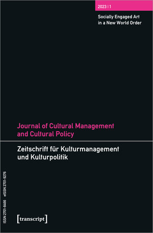 Buchcover Journal of Cultural Management and Cultural Policy/Zeitschrift für Kulturmanagement und Kulturpolitik  | EAN 9783837663730 | ISBN 3-8376-6373-6 | ISBN 978-3-8376-6373-0