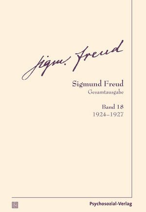 Buchcover Gesamtausgabe (SFG), Band 18 | Sigmund Freud | EAN 9783837924183 | ISBN 3-8379-2418-1 | ISBN 978-3-8379-2418-3