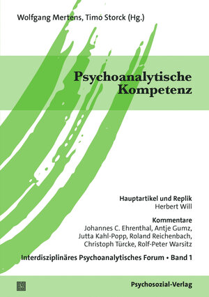 Buchcover Psychoanalytische Kompetenz  | EAN 9783837932751 | ISBN 3-8379-3275-3 | ISBN 978-3-8379-3275-1