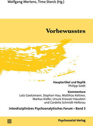 Buchcover Vorbewusstes  | EAN 9783837933703 | ISBN 3-8379-3370-9 | ISBN 978-3-8379-3370-3
