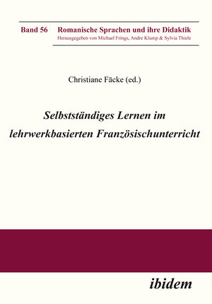 Buchcover Selbstständiges Lernen im lehrwerkbasierten Französischunterricht.  | EAN 9783838209180 | ISBN 3-8382-0918-4 | ISBN 978-3-8382-0918-0