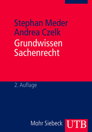 Buchcover Grundwissen Sachenrecht | Stephan Meder | EAN 9783838526539 | ISBN 3-8385-2653-8 | ISBN 978-3-8385-2653-9