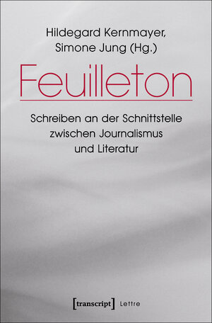 Buchcover Feuilleton  | EAN 9783839437223 | ISBN 3-8394-3722-9 | ISBN 978-3-8394-3722-3