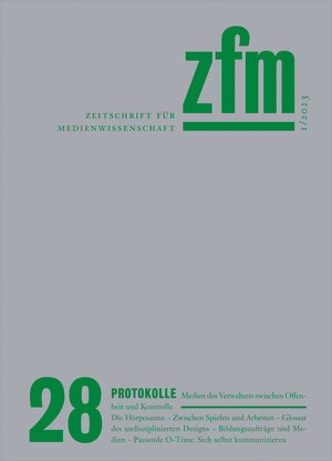Buchcover Zeitschrift für Medienwissenschaft 28  | EAN 9783839463611 | ISBN 3-8394-6361-0 | ISBN 978-3-8394-6361-1