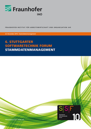Buchcover Stammdatenmanagement. | Dieter Spath | EAN 9783839602041 | ISBN 3-8396-0204-1 | ISBN 978-3-8396-0204-1