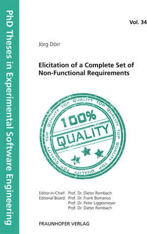 Buchcover Elicitation of a Complete Set of Non-Functional Requirements. | Jörg Dörr | EAN 9783839602614 | ISBN 3-8396-0261-0 | ISBN 978-3-8396-0261-4