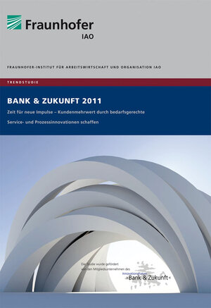 Buchcover Trendstudie Bank und Zukunft 2011. | Wilhelm Bauer | EAN 9783839602799 | ISBN 3-8396-0279-3 | ISBN 978-3-8396-0279-9