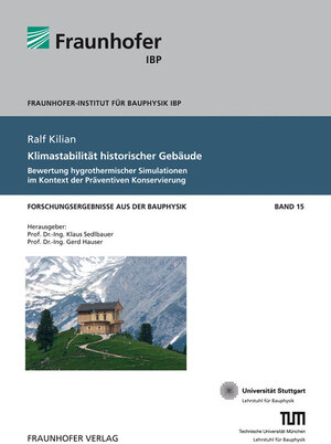 Buchcover Klimastabilität historischer Gebäude | Ralf Kilian | EAN 9783839606155 | ISBN 3-8396-0615-2 | ISBN 978-3-8396-0615-5