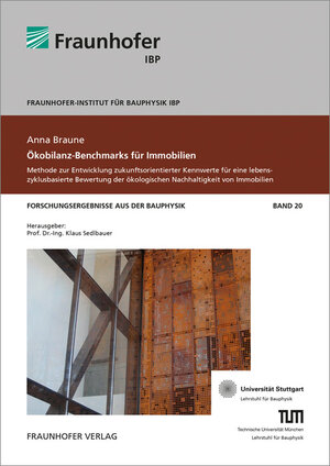 Buchcover Ökobilanz-Benchmarks für Immobilien | Anna Braune | EAN 9783839608517 | ISBN 3-8396-0851-1 | ISBN 978-3-8396-0851-7