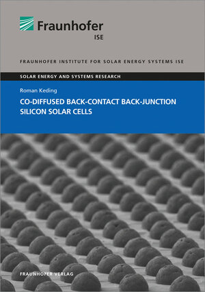 Buchcover Co-diffused Back-Contact Back-Junction Silicon Solar Cells | Roman Keding | EAN 9783839609057 | ISBN 3-8396-0905-4 | ISBN 978-3-8396-0905-7