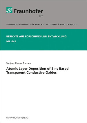 Buchcover Atomic Layer Deposition of Zinc Based Transparent Conductive Oxides | Sanjeev Kumar Gurram | EAN 9783839611395 | ISBN 3-8396-1139-3 | ISBN 978-3-8396-1139-5