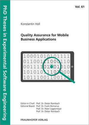 Buchcover Quality Assurance for Mobile Business Applications. | Konstantin Holl | EAN 9783839613511 | ISBN 3-8396-1351-5 | ISBN 978-3-8396-1351-1