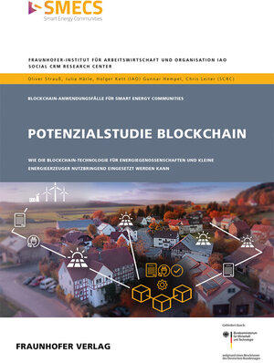 Buchcover Potenzialstudie Blockchain | Oliver Strauß | EAN 9783839615393 | ISBN 3-8396-1539-9 | ISBN 978-3-8396-1539-3