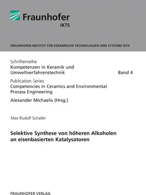 Buchcover Selektive Synthese von höheren Alkoholen an eisenbasierten Katalysatoren. | Max Rudolf Schaller | EAN 9783839615577 | ISBN 3-8396-1557-7 | ISBN 978-3-8396-1557-7