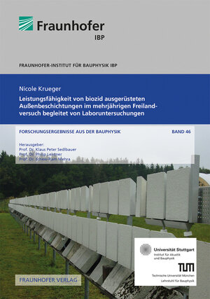 Buchcover Leistungsfähigkeit von biozid ausgerüsteten Außenbeschichtungen im mehrjährigen Freilandversuch begleitet von Laboruntersuchungen | Nicole Krueger | EAN 9783839617489 | ISBN 3-8396-1748-0 | ISBN 978-3-8396-1748-9