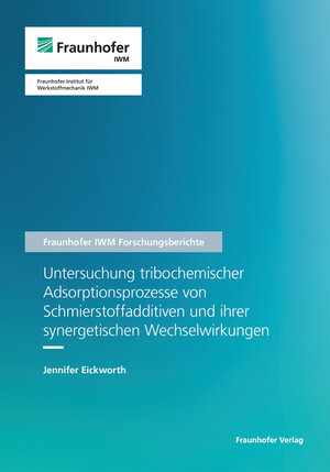 Buchcover Untersuchung tribochemischer Adsorptionsprozesse von Schmierstoffadditiven und ihrer synergetischen Wechselwirkungen | Jennifer Eickworth | EAN 9783839617878 | ISBN 3-8396-1787-1 | ISBN 978-3-8396-1787-8