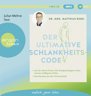 Buchcover Der ultimative Schlankheitscode | Matthias Riedl | EAN 9783839882412 | ISBN 3-8398-8241-9 | ISBN 978-3-8398-8241-2
