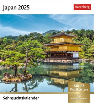 Buchcover Japan Sehnsuchtskalender 2025 - Wochenkalender mit 53 Postkarten  | EAN 9783840034534 | ISBN 3-8400-3453-1 | ISBN 978-3-8400-3453-4