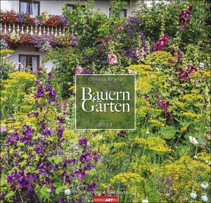 Buchcover Bauerngärten Kalender 2023. Wandkalender mit 12 Fotos romantischer Gärten. Farbenprächtiger Natur-Kalender für die Wand. Quadratischer Jahres-Fotokalender mit Spiralbindung | Christa Brand | EAN 9783840082757 | ISBN 3-8400-8275-7 | ISBN 978-3-8400-8275-7