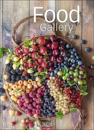 Buchcover Food Gallery 2024. Großer Wandkalender mit 12 dekorativen Lifestyle-Fotos für die Küche. Food-Fotografie mit saisonalen Lebensmitteln. Kalender 2024. 49x68 cm Hochformat.  | EAN 9783840084614 | ISBN 3-8400-8461-X | ISBN 978-3-8400-8461-4