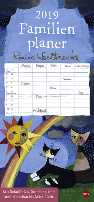 Buchcover Rosina Wachtmeister Familienplaner - Kalender 2019 | Rosina Wachtmeister | EAN 9783840159220 | ISBN 3-8401-5922-9 | ISBN 978-3-8401-5922-0