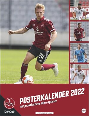 Buchcover 1. FC Nürnberg Posterkalender 2022  | EAN 9783840184031 | ISBN 3-8401-8403-7 | ISBN 978-3-8401-8403-1