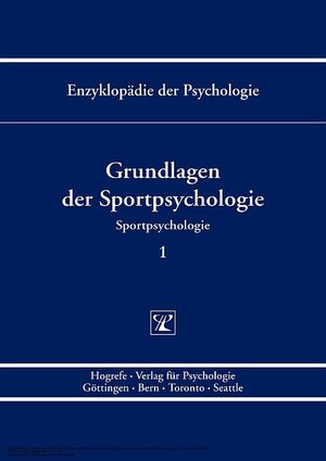 Buchcover Grundlagen der Sportpsychologie  | EAN 9783840905759 | ISBN 3-8409-0575-3 | ISBN 978-3-8409-0575-9